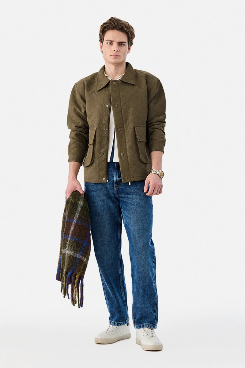 SNITCH Double Pocket Snap Button Zipper Jacket